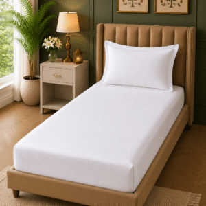 Home Fresh 100% Cotton 144TC One Single Size 150x229 Cm Bedsheet with 1 Pillow Covers Size 46x69 Cm