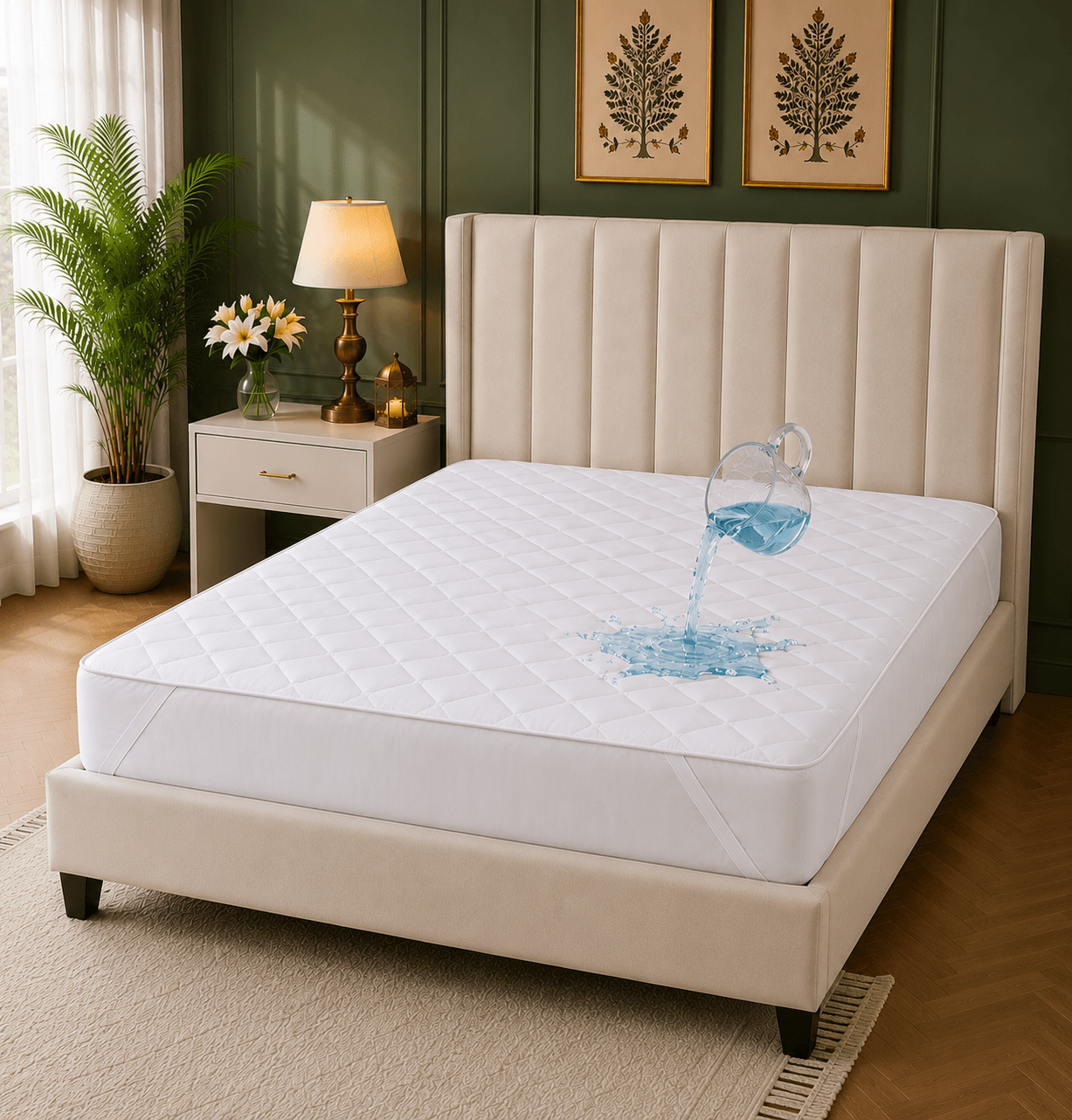 Home Fresh Latex Mattress | Firm, Orthopedic 6-inch Hybrid Mattress with Pinhole Tech Latex & Memory Foam Layers | 5-Zone Support & Hypoallergenic Cover (King-78x72x6 Inch)