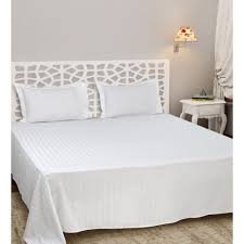 Home Fresh 210 TC 100% Cotton One king size 274x274 Cm / 108x108 inches bedsheet with 2 Pillow Covers size 46x69 Cm