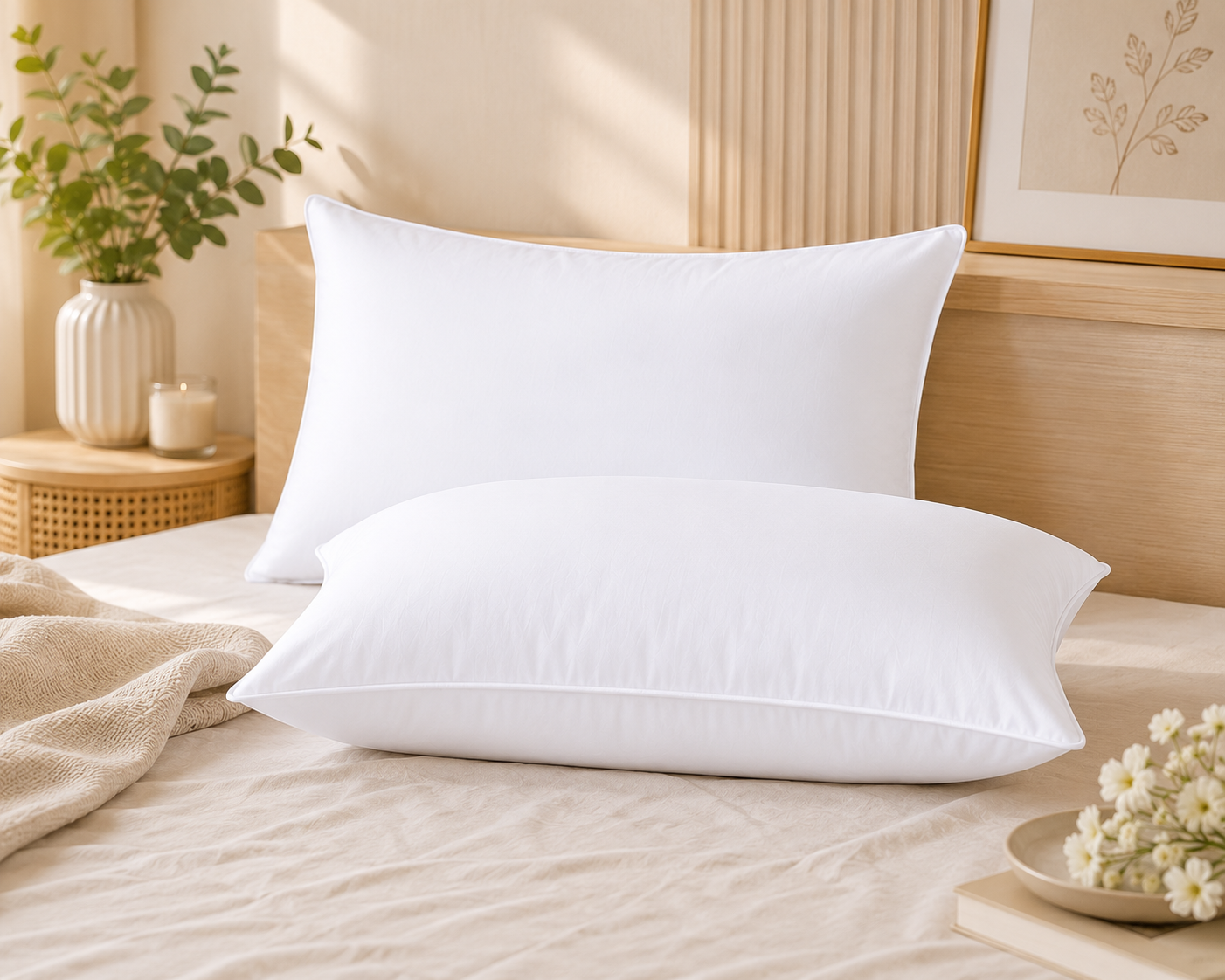 Home Fresh MARIGOLD Pillow size 45x68 Cm filled with premium conjudated fibre
