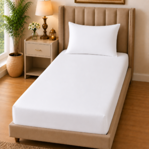 Home Fresh 100% Cotton One Single size 150x229 Cm / 60x90 inches bedsheet with 1 Pillow Covers size 46x69 Cm