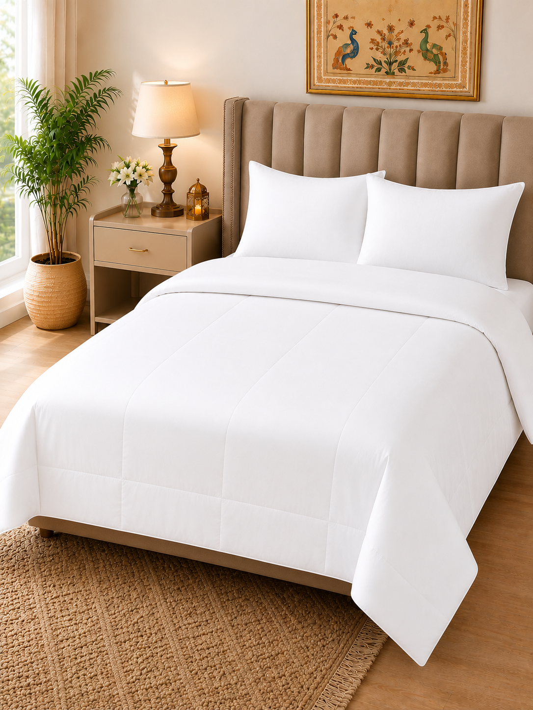 Home Fresh 210 TC 100% Cotton One Double Size Comforter Cover / Quilt Cover / Duvet Cover