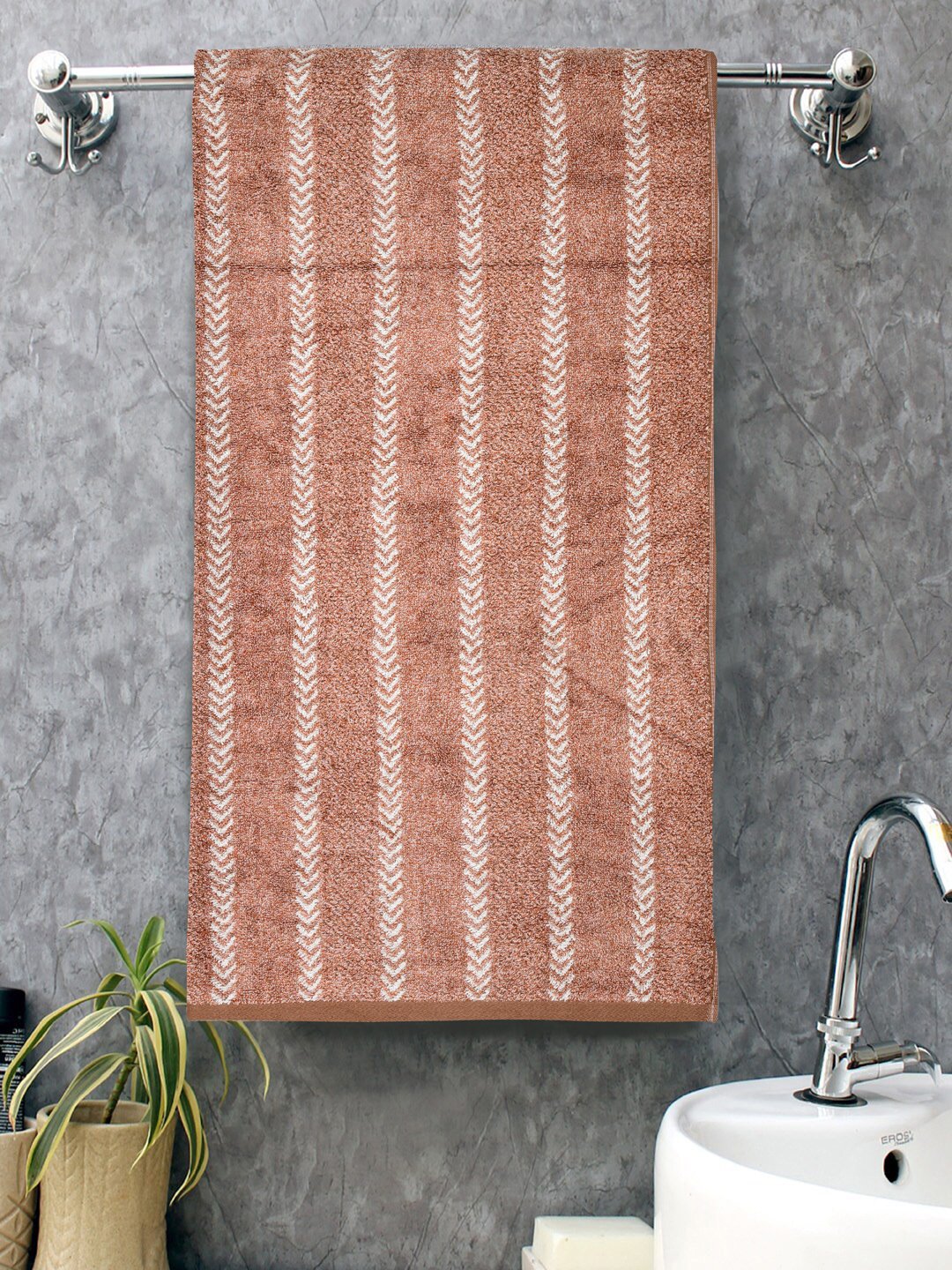 Home Fresh 100% Cotton 450 GSM One Large size 75x150 Cm / 30x60 Inches Bath Towel