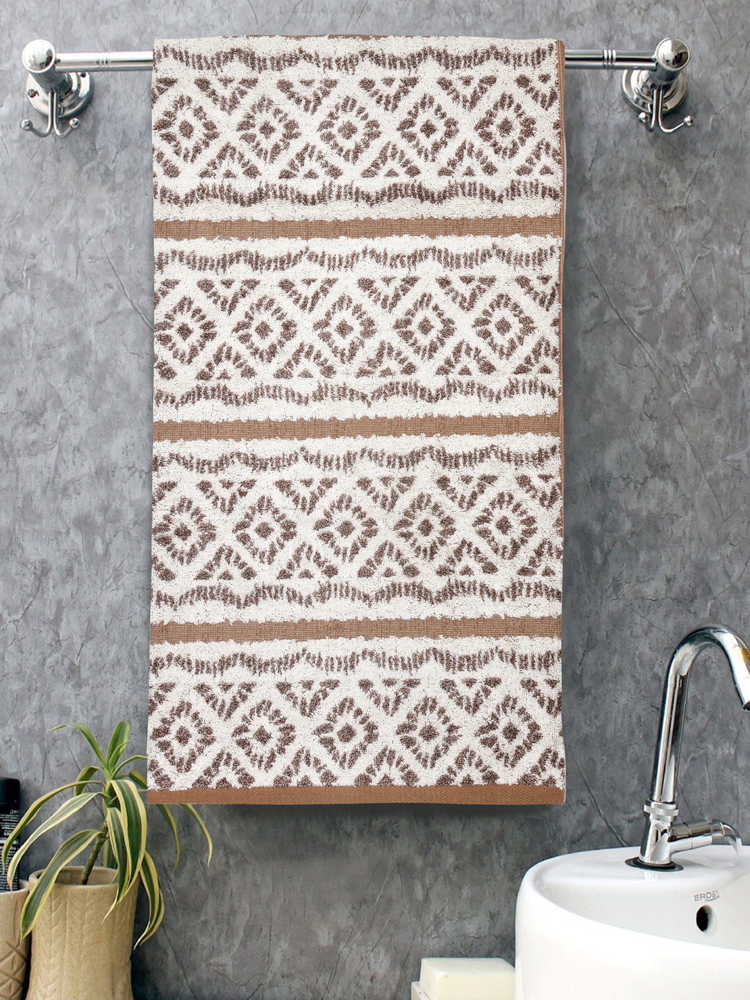 Home Fresh 100% Cotton 450 GSM One Large size 75x150 Cm / 30x60 Inches Bath Towel