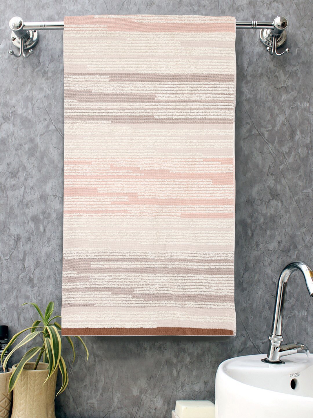 Home Fresh 100% Cotton 450 GSM One Large size 75x150 Cm / 30x60 Inches Bath Towel