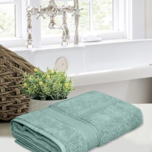 Home Fresh Solid 100% Cotton 450 GSM One Large size 75x150 Cm / 30x60 Inches Bath Towel