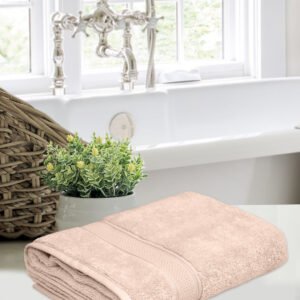 Home Fresh Solid 100% Cotton 450 GSM One Large size 75x150 Cm / 30x60 Inches Bath Towel