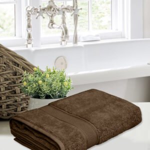 Home Fresh Solid 100% Cotton 450 GSM One Large size 75x150 Cm / 30x60 Inches Bath Towel