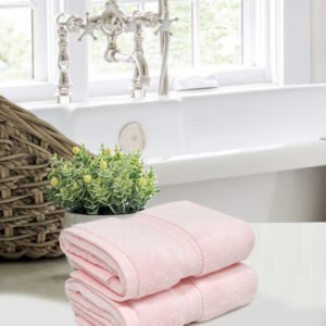 Home Fresh Solid 100% Cotton 600 GSM Premium Hand Towel size 40x60 Cm set of 2