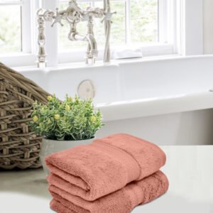 Home Fresh Solid 100% Cotton 600 GSM Premium Hand Towel size 40x60 Cm set of 2