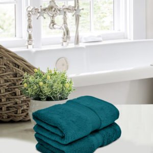 Home Fresh Solid 100% Cotton 600 GSM Premium Hand Towel size 40x60 Cm set of 2