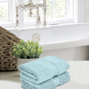 Home Fresh Solid 100% Cotton 600 GSM Premium Hand Towel size 40x60 Cm set of 2
