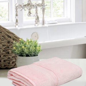 Home Fresh Solid 100% Cotton 600 GSM One Large size 75x150 Cm / 30x60 Inches Premium Bath Towel