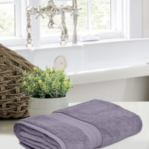 Home Fresh Solid 100% Cotton 600 GSM One Large size 75x150 Cm / 30x60 Inches Premium Bath Towel