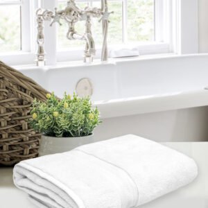 Home Fresh 600 GSM 100% Cotton One Large size 75x150 Cm/30x60 inches Bath Towel