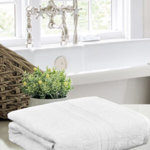 Home Fresh 450 GSM 100% Cotton One Large size 75x150 Cm / 30x60 inches Bath Towel